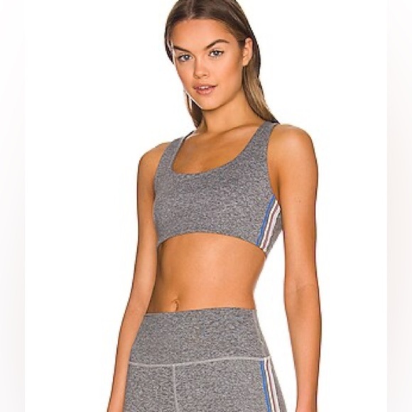 Spiritual Gangster Shaki Tech Longline Sports Bra Heather Grey Size Small - Picture 1 of 7